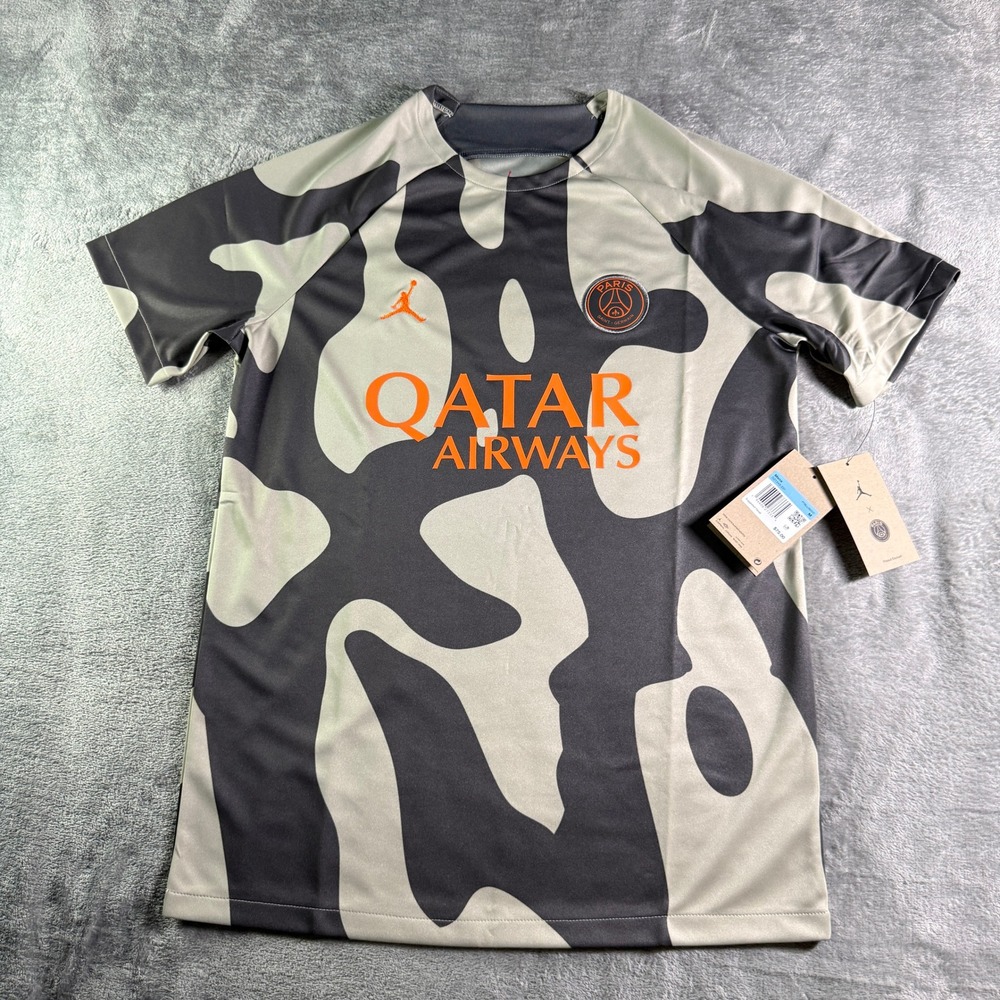 Jordan PSG Camo Paris Saint-Germain Soccer Jersey Mens M Pre-Match DZ1343-231